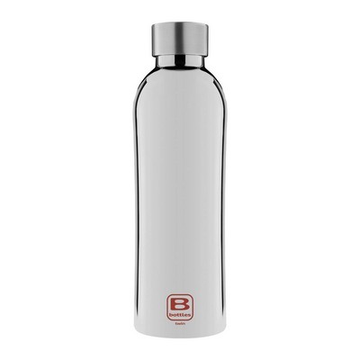 BUGATTI  B Bottles Twin - Silver Lux - 800 ml - Double wall thermal bottle in 18/10 stainless steel
